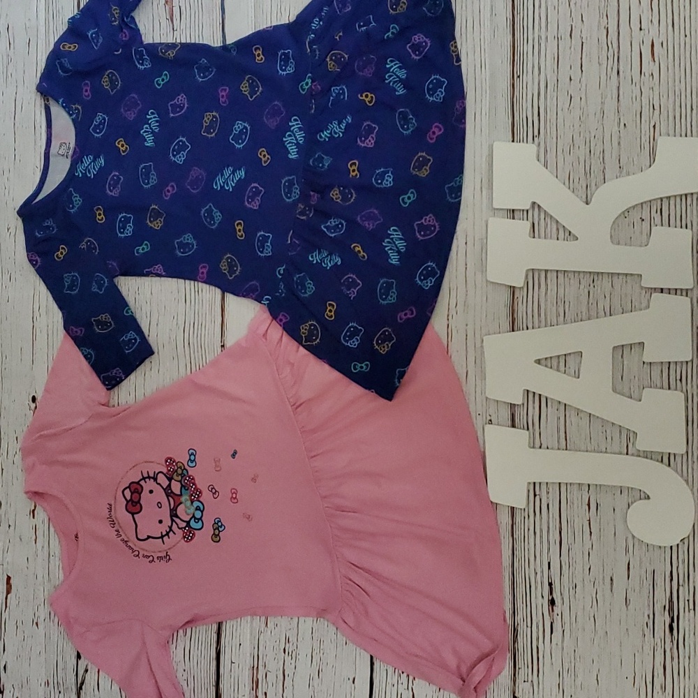 SANRIO HELLO KITTY GIRLS SHORT SLEEVE DRESSES 👩
